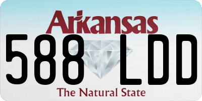 AR license plate 588LDD
