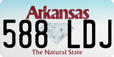 AR license plate 588LDJ