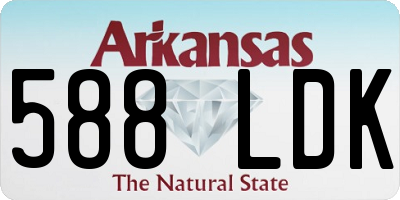 AR license plate 588LDK