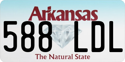 AR license plate 588LDL
