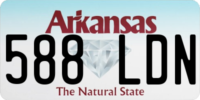 AR license plate 588LDN