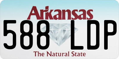 AR license plate 588LDP