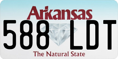 AR license plate 588LDT