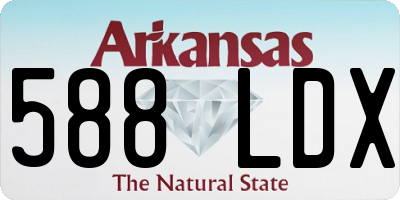 AR license plate 588LDX