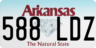 AR license plate 588LDZ