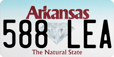 AR license plate 588LEA