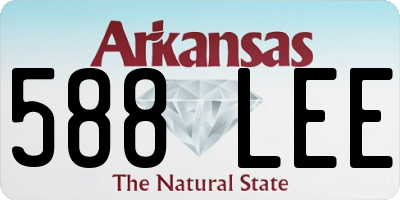 AR license plate 588LEE