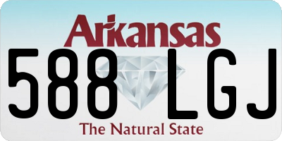 AR license plate 588LGJ