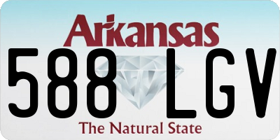 AR license plate 588LGV