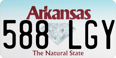AR license plate 588LGY