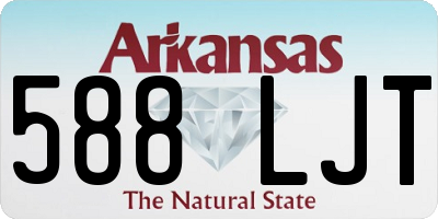 AR license plate 588LJT