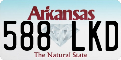 AR license plate 588LKD