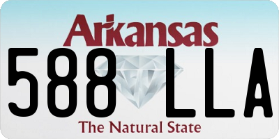 AR license plate 588LLA