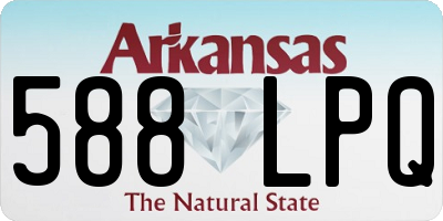 AR license plate 588LPQ
