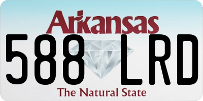 AR license plate 588LRD