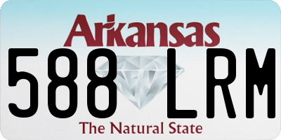 AR license plate 588LRM