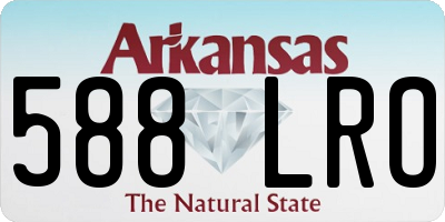 AR license plate 588LRO