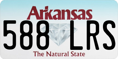 AR license plate 588LRS