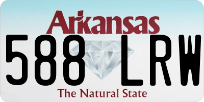 AR license plate 588LRW