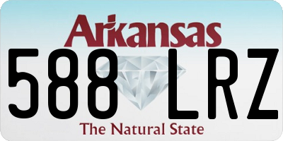 AR license plate 588LRZ