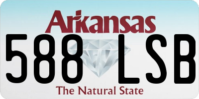 AR license plate 588LSB
