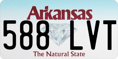 AR license plate 588LVT