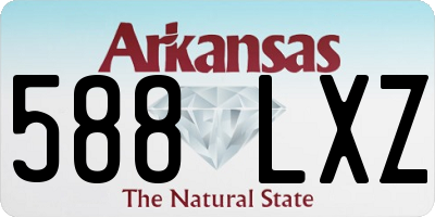 AR license plate 588LXZ