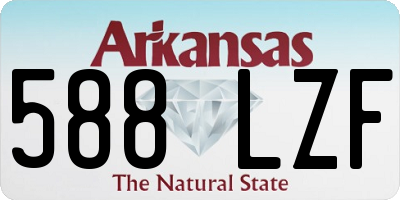 AR license plate 588LZF