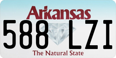 AR license plate 588LZI