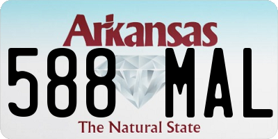 AR license plate 588MAL