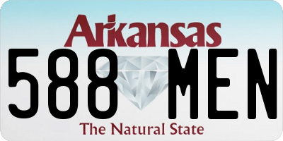 AR license plate 588MEN