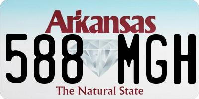 AR license plate 588MGH