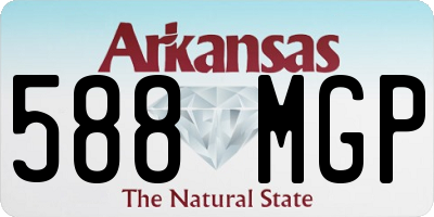 AR license plate 588MGP