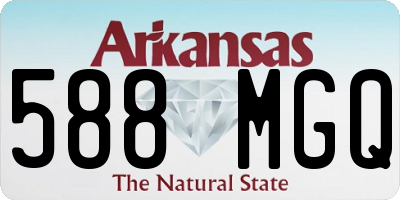 AR license plate 588MGQ