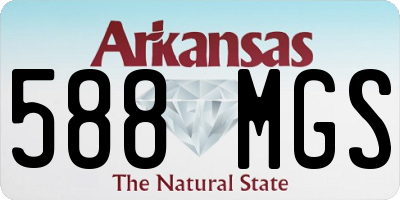 AR license plate 588MGS