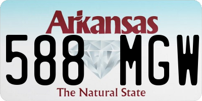 AR license plate 588MGW