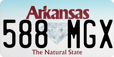 AR license plate 588MGX