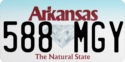 AR license plate 588MGY