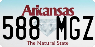 AR license plate 588MGZ