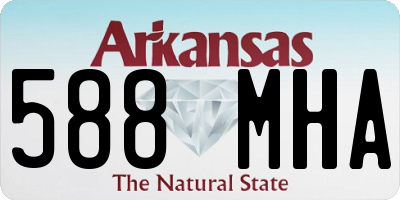 AR license plate 588MHA