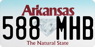 AR license plate 588MHB