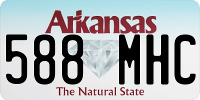 AR license plate 588MHC
