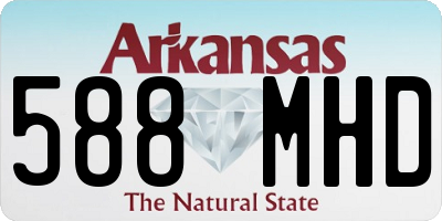 AR license plate 588MHD