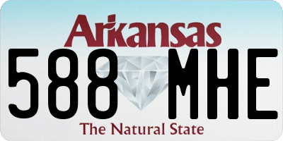 AR license plate 588MHE