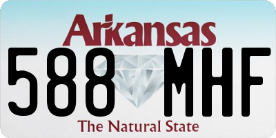 AR license plate 588MHF