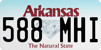 AR license plate 588MHI