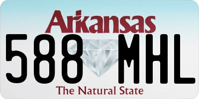 AR license plate 588MHL