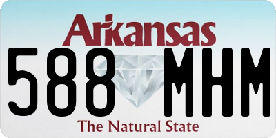 AR license plate 588MHM