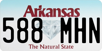 AR license plate 588MHN