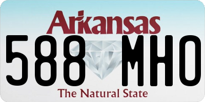 AR license plate 588MHO